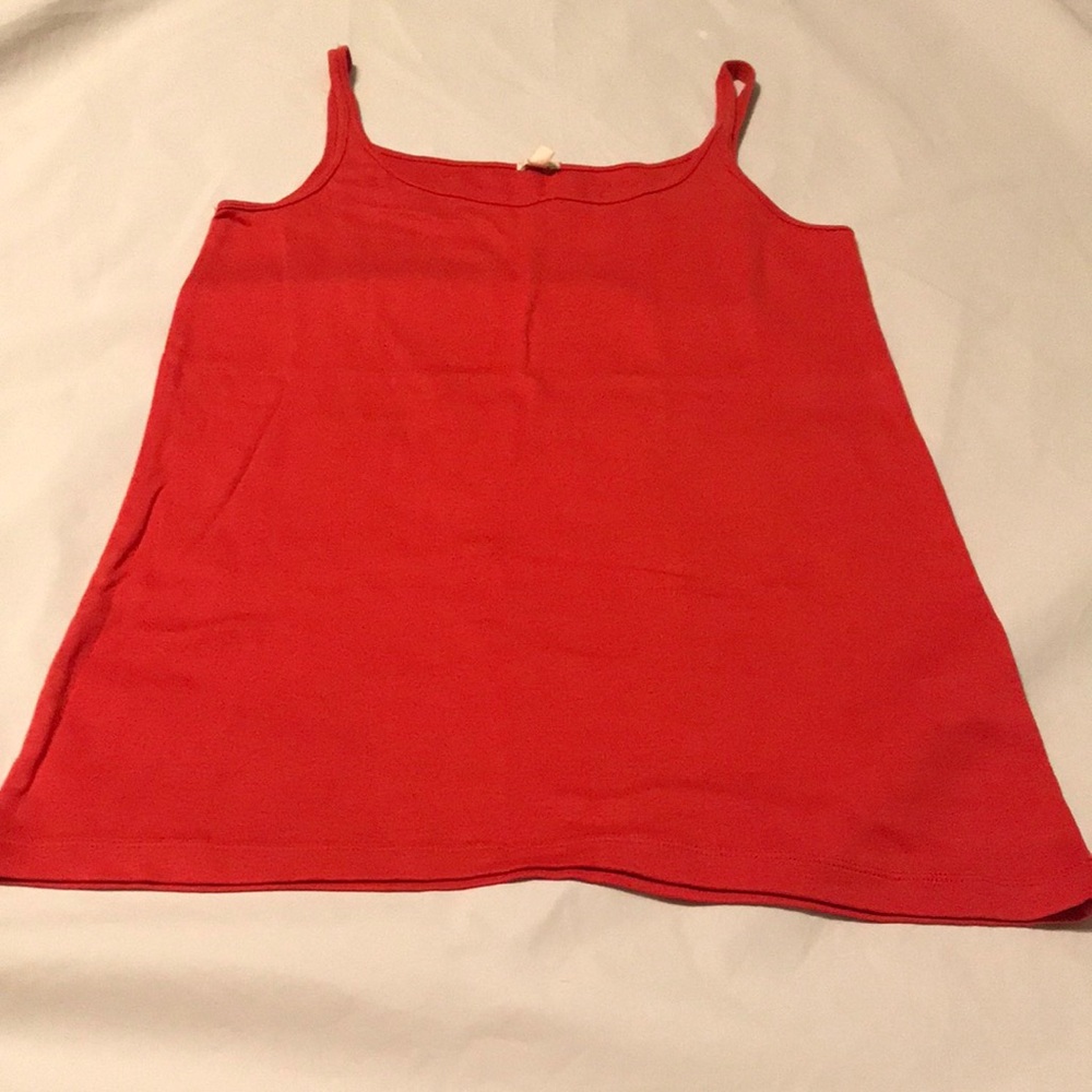J. Crew Basic 100% Cotton Tank Top In Red Women’s Size XL
